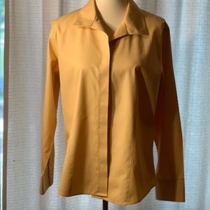 Chico’s Size 3 Mustard yellow Blouse